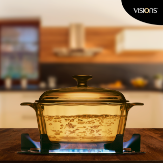 Vas de gătit termorezistent 2.5 l cu capac-Visions® Standard