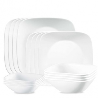 Serviciu de masă , Farfurii în set 16 piese- Corelle® Pure White
